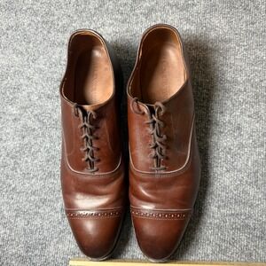 Allen Edmonds Brown Cap Toe Oxford Dress Shoes 13 B – Bench Welt‎ – Leather Sole
